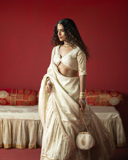Ivory Gold Artisan Crafted Potli
