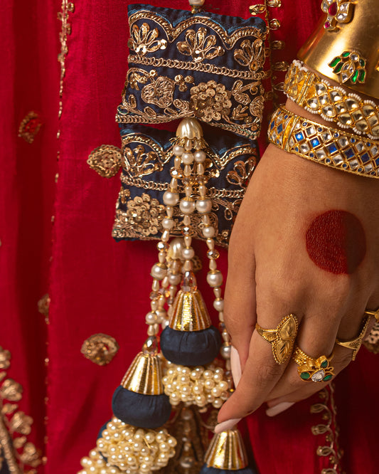 Petrol Blue Handmade Juda